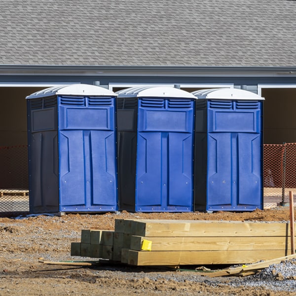 is there a specific order in which to place multiple porta potties in Blue Springs MS